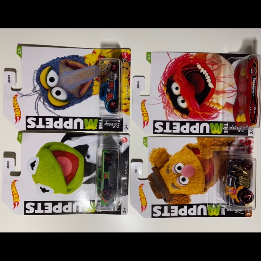 Hot Wheels X The Muppets set of 4
